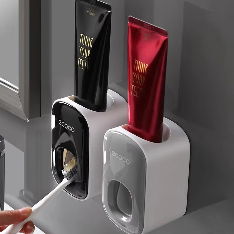 Automatic Toothpaste Dispenser Wall Mounted Toothpaste Rack Bathroom Accessories Waterproof Toothpaste Squeezer