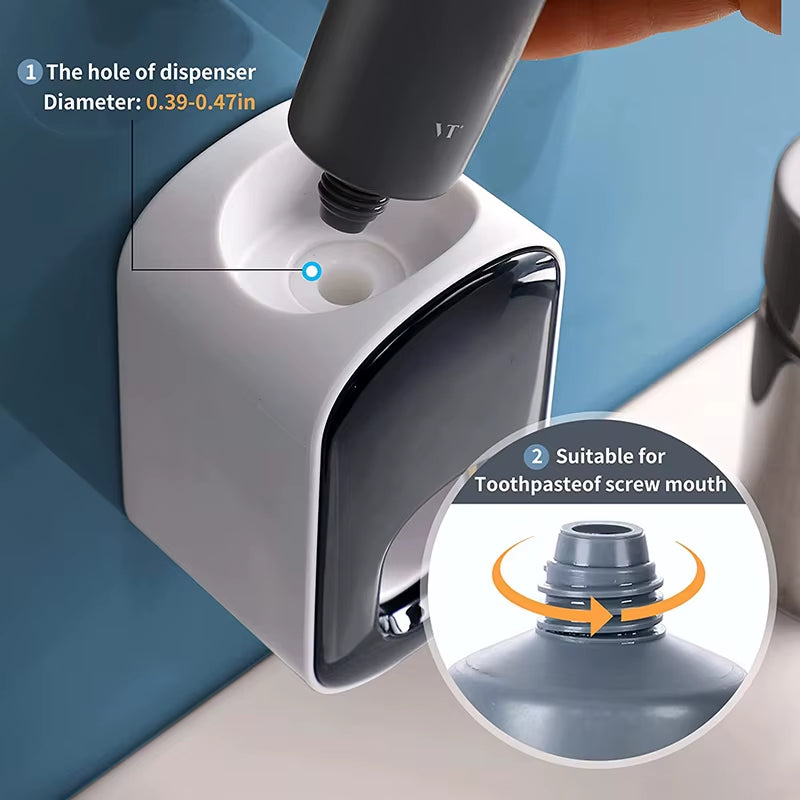 Automatic Toothpaste Dispenser Wall Mounted Toothpaste Rack Bathroom Accessories Waterproof Toothpaste Squeezer