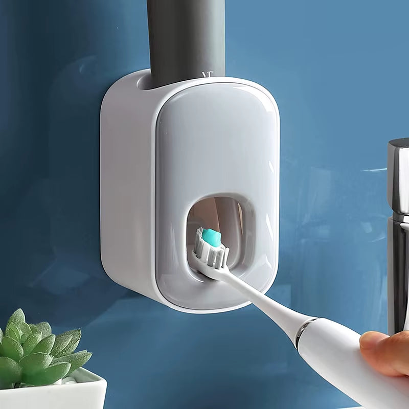 Automatic Toothpaste Dispenser Wall Mounted Toothpaste Rack Bathroom Accessories Waterproof Toothpaste Squeezer